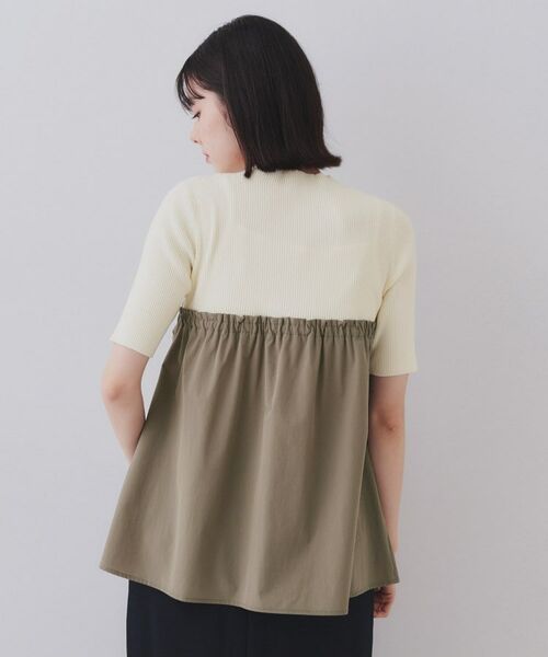 OPAQUE.CLIP / オペーク ドット クリップ ニット・セーター | リボンビスチェドッキングニット【洗濯機洗い可】 | 詳細15