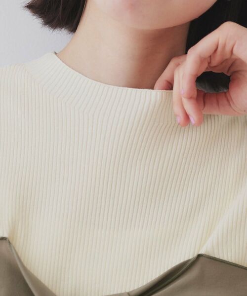 OPAQUE.CLIP / オペーク ドット クリップ ニット・セーター | リボンビスチェドッキングニット【洗濯機洗い可】 | 詳細16