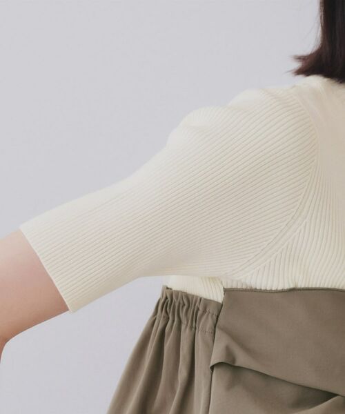 OPAQUE.CLIP / オペーク ドット クリップ ニット・セーター | リボンビスチェドッキングニット【洗濯機洗い可】 | 詳細17