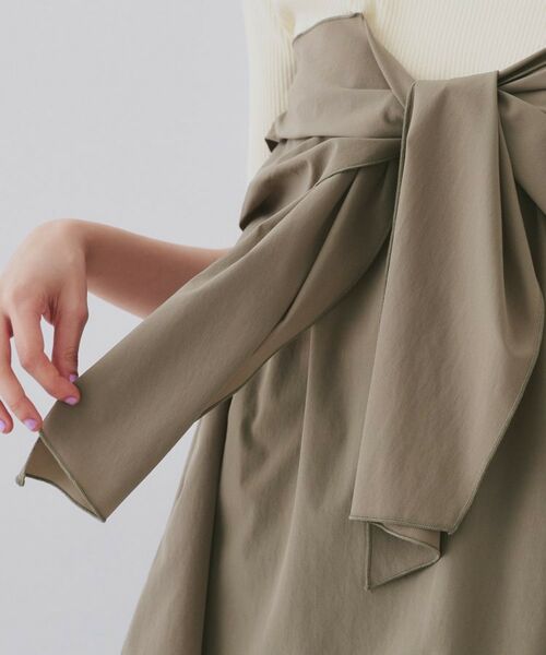 OPAQUE.CLIP / オペーク ドット クリップ ニット・セーター | リボンビスチェドッキングニット【洗濯機洗い可】 | 詳細18