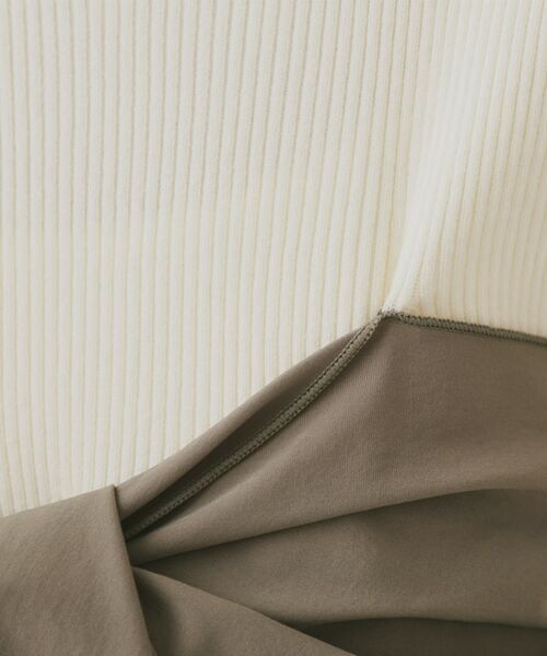 OPAQUE.CLIP / オペーク ドット クリップ ニット・セーター | リボンビスチェドッキングニット【洗濯機洗い可】 | 詳細4