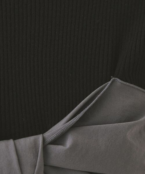 OPAQUE.CLIP / オペーク ドット クリップ ニット・セーター | リボンビスチェドッキングニット【洗濯機洗い可】 | 詳細8