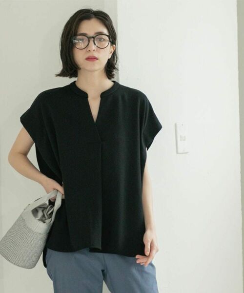 OPAQUE.CLIP / オペーク ドット クリップ カットソー | スキッパーフレンチスリーブトップス【UV/吸水速乾/洗濯機洗い可】 | 詳細12