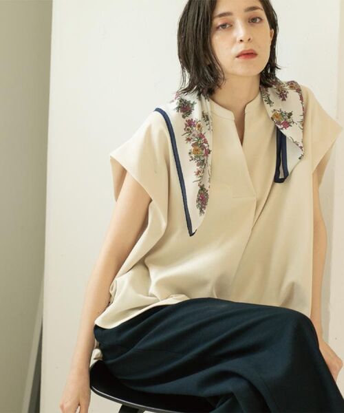 OPAQUE.CLIP / オペーク ドット クリップ カットソー | スキッパーフレンチスリーブトップス【UV/吸水速乾/洗濯機洗い可】 | 詳細13