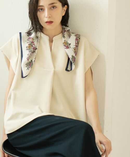 OPAQUE.CLIP / オペーク ドット クリップ カットソー | スキッパーフレンチスリーブトップス【UV/吸水速乾/洗濯機洗い可】 | 詳細15