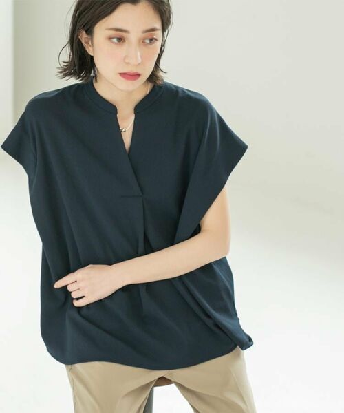 OPAQUE.CLIP / オペーク ドット クリップ カットソー | スキッパーフレンチスリーブトップス【UV/吸水速乾/洗濯機洗い可】 | 詳細17