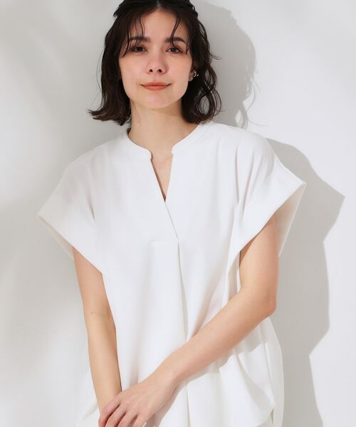 OPAQUE.CLIP / オペーク ドット クリップ カットソー | スキッパーフレンチスリーブトップス【UV/吸水速乾/洗濯機洗い可】 | 詳細22