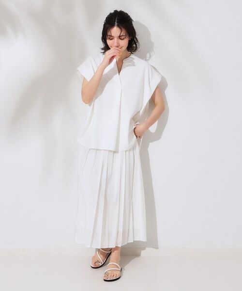 OPAQUE.CLIP / オペーク ドット クリップ カットソー | スキッパーフレンチスリーブトップス【UV/吸水速乾/洗濯機洗い可】 | 詳細24