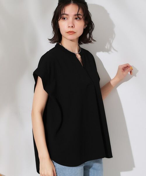 OPAQUE.CLIP / オペーク ドット クリップ カットソー | スキッパーフレンチスリーブトップス【UV/吸水速乾/洗濯機洗い可】 | 詳細27