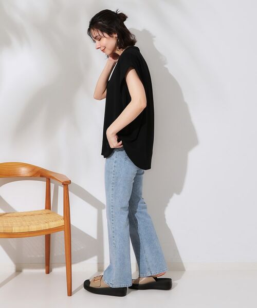 OPAQUE.CLIP / オペーク ドット クリップ カットソー | スキッパーフレンチスリーブトップス【UV/吸水速乾/洗濯機洗い可】 | 詳細28