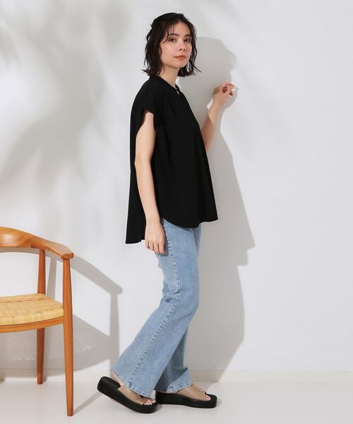 OPAQUE.CLIP / オペーク ドット クリップ カットソー | スキッパーフレンチスリーブトップス【UV/吸水速乾/洗濯機洗い可】 | 詳細29