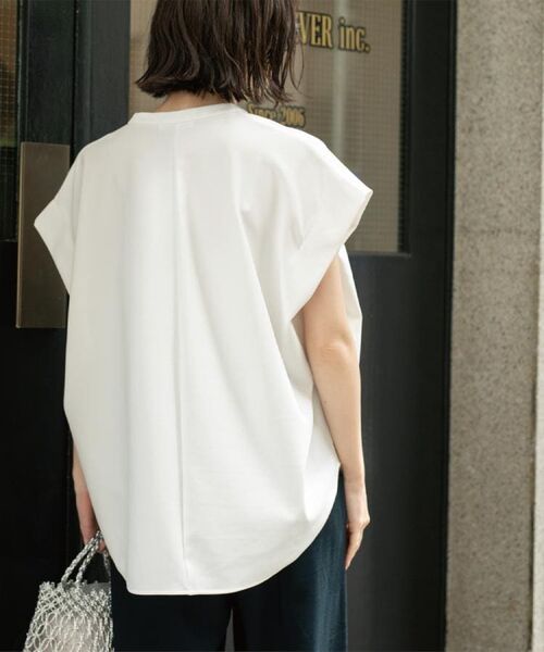 OPAQUE.CLIP / オペーク ドット クリップ カットソー | スキッパーフレンチスリーブトップス【UV/吸水速乾/洗濯機洗い可】 | 詳細8