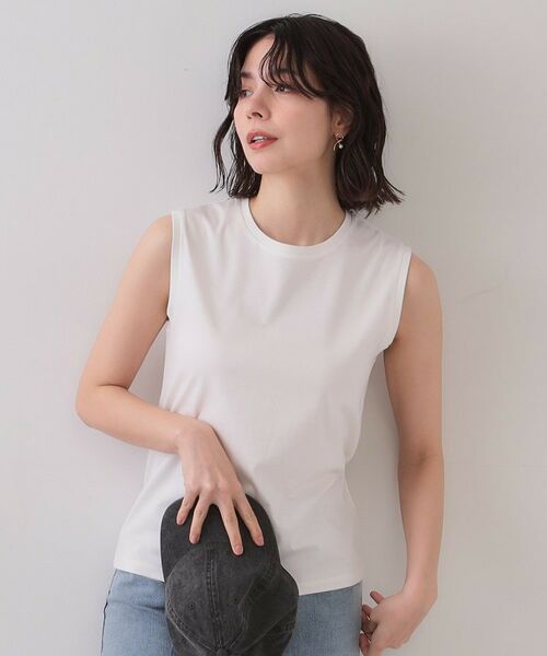 OPAQUE.CLIP / オペーク ドット クリップ キャミソール・チューブトップ | 《5色展開》ベーシックノースリーブトップス【接触冷感/洗濯機洗い可】 | 詳細7