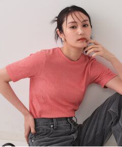 OPAQUE.CLIP / オペーク ドット クリップ カットソー | ストライプリブカットソー【洗濯機洗い可】