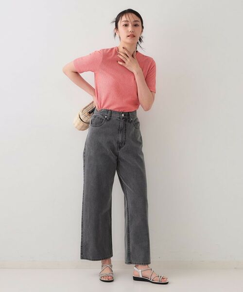 OPAQUE.CLIP / オペーク ドット クリップ カットソー | ストライプリブカットソー【洗濯機洗い可】 | 詳細10