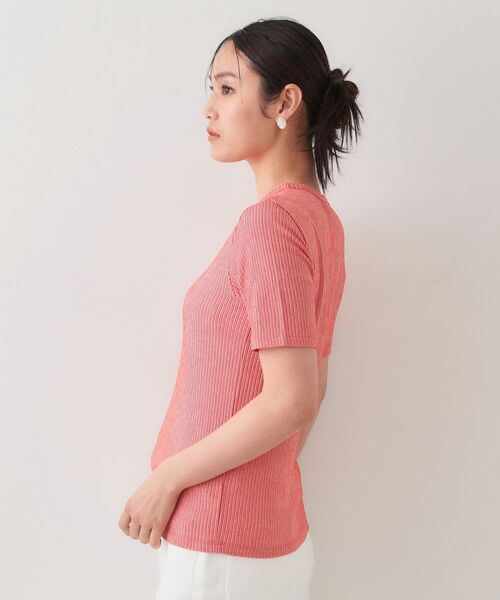 OPAQUE.CLIP / オペーク ドット クリップ カットソー | ストライプリブカットソー【洗濯機洗い可】 | 詳細14