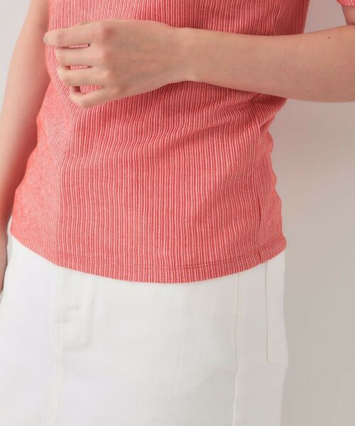 OPAQUE.CLIP / オペーク ドット クリップ カットソー | ストライプリブカットソー【洗濯機洗い可】 | 詳細18
