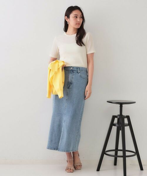 OPAQUE.CLIP / オペーク ドット クリップ カットソー | ストライプリブカットソー【洗濯機洗い可】 | 詳細2