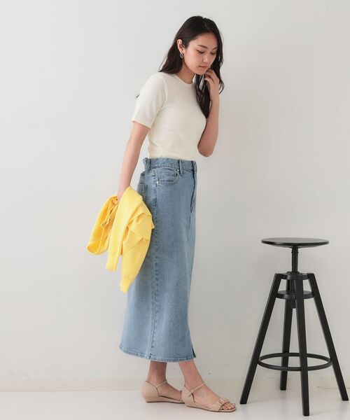 OPAQUE.CLIP / オペーク ドット クリップ カットソー | ストライプリブカットソー【洗濯機洗い可】 | 詳細3