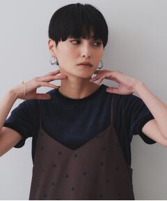 OPAQUE.CLIP / オペーク ドット クリップ カットソー | ベロアTシャツ【洗濯機洗い可】
