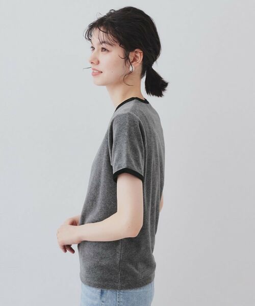 OPAQUE.CLIP / オペーク ドット クリップ カットソー | ベロアTシャツ【洗濯機洗い可】 | 詳細10