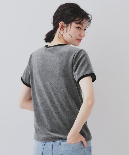 OPAQUE.CLIP / オペーク ドット クリップ カットソー | ベロアTシャツ【洗濯機洗い可】 | 詳細11