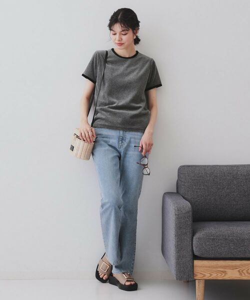 OPAQUE.CLIP / オペーク ドット クリップ カットソー | ベロアTシャツ【洗濯機洗い可】 | 詳細3