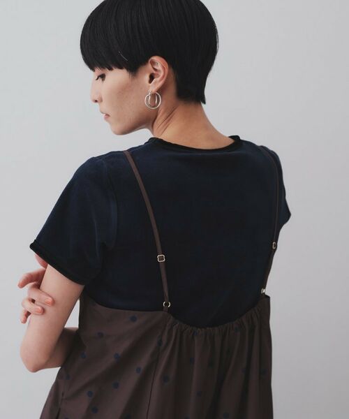 OPAQUE.CLIP / オペーク ドット クリップ カットソー | ベロアTシャツ【洗濯機洗い可】 | 詳細5