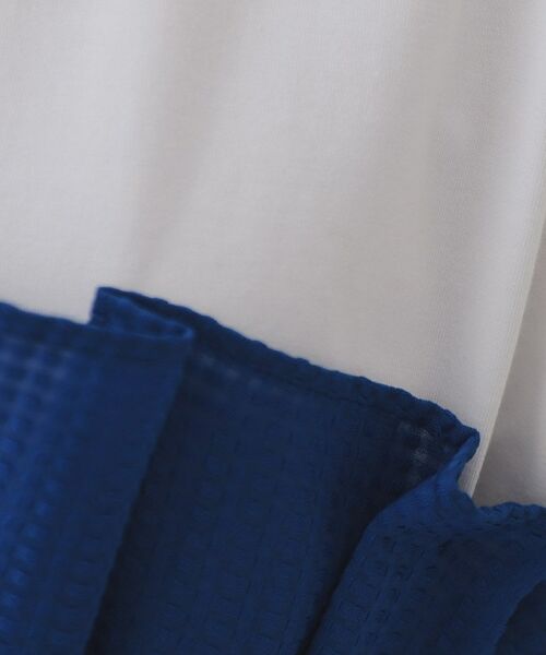 OPAQUE.CLIP / オペーク ドット クリップ カットソー | シアーギンガムドッキングペプラムカットソー【洗濯機洗い可】 | 詳細8