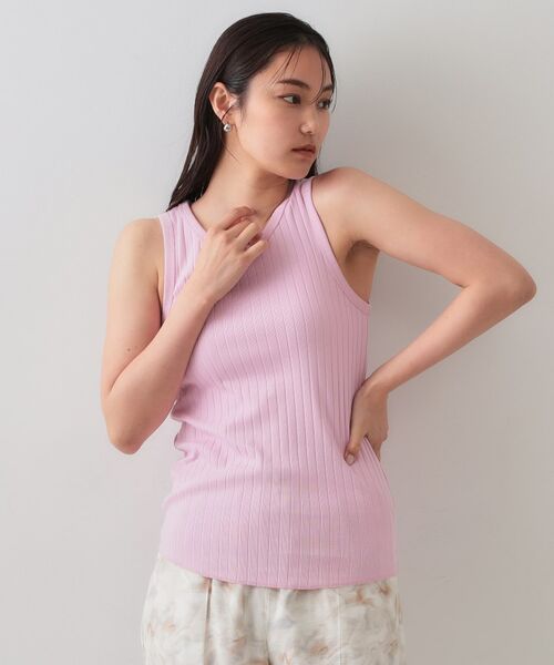 OPAQUE.CLIP / オペーク ドット クリップ キャミソール・チューブトップ | ワイドリブタンクトップ【洗濯機洗い可】 | 詳細13