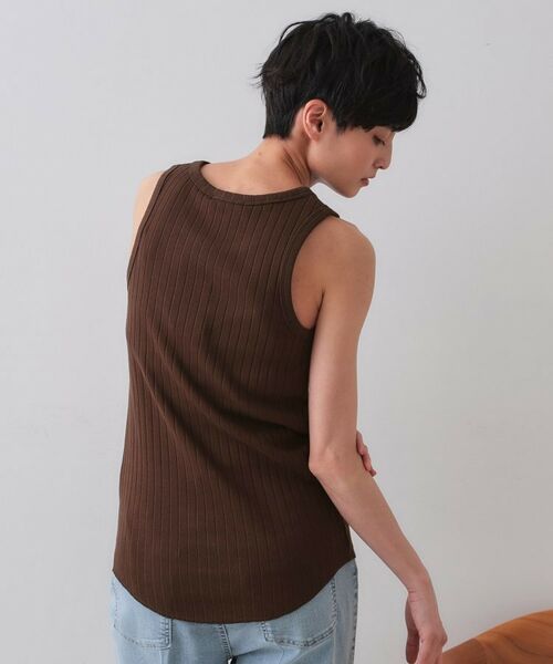 OPAQUE.CLIP / オペーク ドット クリップ キャミソール・チューブトップ | ワイドリブタンクトップ【洗濯機洗い可】 | 詳細5