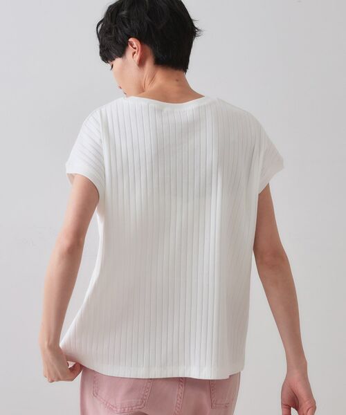 OPAQUE.CLIP / オペーク ドット クリップ カットソー | ワイドリブフレンチTシャツ【洗濯機洗い可】 | 詳細1