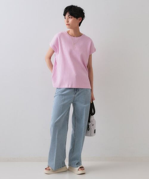 OPAQUE.CLIP / オペーク ドット クリップ カットソー | ワイドリブフレンチTシャツ【洗濯機洗い可】 | 詳細10