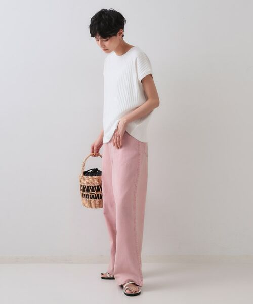 OPAQUE.CLIP / オペーク ドット クリップ カットソー | ワイドリブフレンチTシャツ【洗濯機洗い可】 | 詳細2