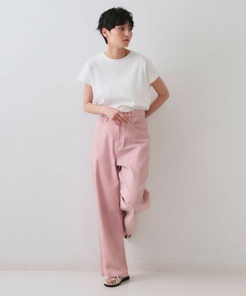 OPAQUE.CLIP / オペーク ドット クリップ カットソー | ワイドリブフレンチTシャツ【洗濯機洗い可】 | 詳細3