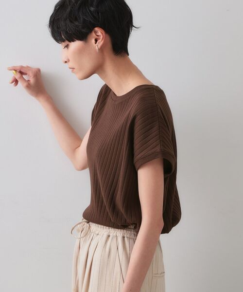 OPAQUE.CLIP / オペーク ドット クリップ カットソー | ワイドリブフレンチTシャツ【洗濯機洗い可】 | 詳細5