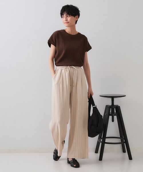 OPAQUE.CLIP / オペーク ドット クリップ カットソー | ワイドリブフレンチTシャツ【洗濯機洗い可】 | 詳細6