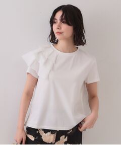 OPAQUE.CLIP / オペーク ドット クリップ カットソー | ショルダーフリルドッキングカットソー【UV/接触冷感/洗濯機洗い可】