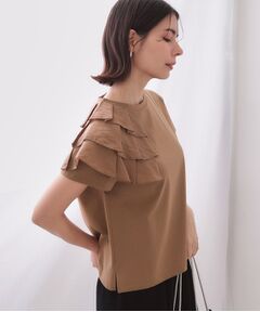 OPAQUE.CLIP / オペーク ドット クリップ カットソー | ショルダーフリルドッキングカットソー【UV/接触冷感/洗濯機洗い可】