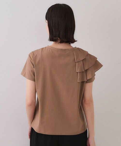 OPAQUE.CLIP / オペーク ドット クリップ カットソー | ショルダーフリルドッキングカットソー【UV/接触冷感/洗濯機洗い可】 | 詳細14