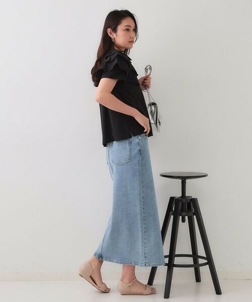 OPAQUE.CLIP / オペーク ドット クリップ カットソー | ショルダーフリルドッキングカットソー【UV/接触冷感/洗濯機洗い可】 | 詳細6