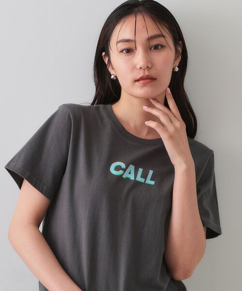 OPAQUE. CLIP/オペーク ドット クリップ カラーロゴTシャツ チャコールグレー(014) 38(M) OPAQUE. CLIP/オペーク ドット クリップ カラーロゴTシャツ チャコールグレー(014) 38(M)