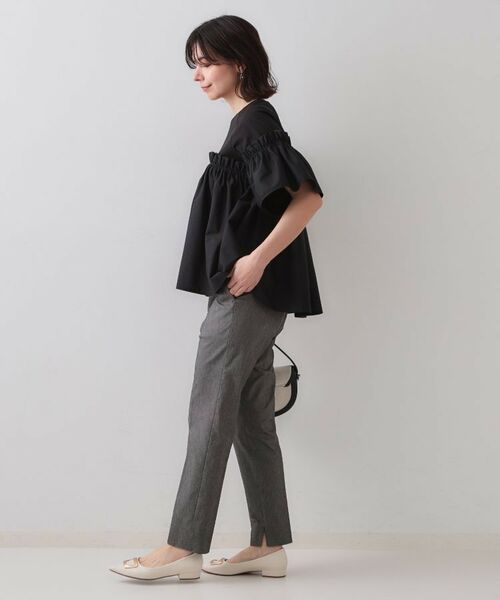 OPAQUE.CLIP / オペーク ドット クリップ カットソー | ギャザーフリルドッキングカットソー【洗濯機洗い可】 | 詳細25