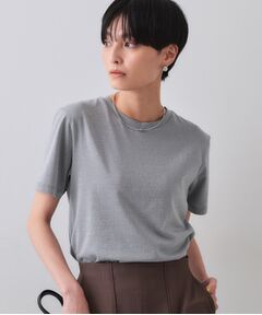 OPAQUE.CLIP / オペーク ドット クリップ Tシャツ | ラメベーシックTシャツ【洗濯機洗い可】