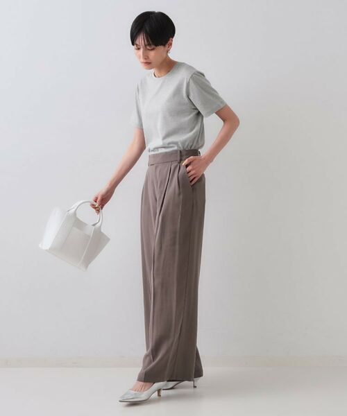 OPAQUE.CLIP / オペーク ドット クリップ Tシャツ | ラメベーシックTシャツ【洗濯機洗い可】 | 詳細7