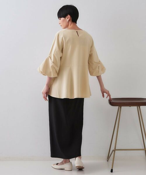 OPAQUE.CLIP / オペーク ドット クリップ カットソー | ボリュームスリーブペプラムトップス【洗濯機洗い可】 | 詳細7