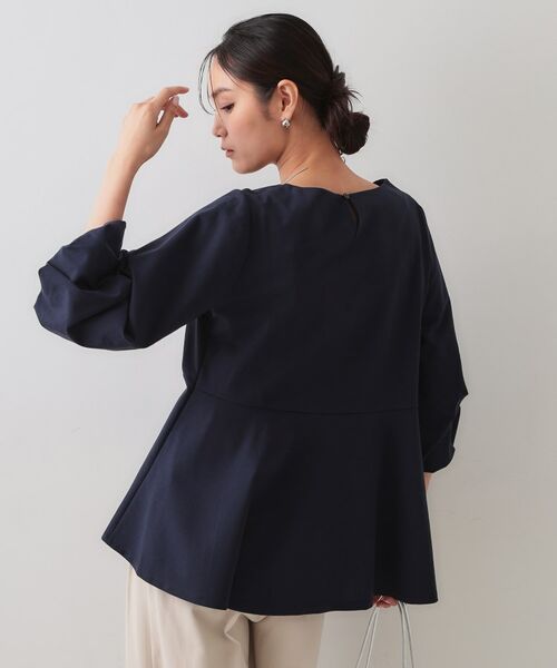 OPAQUE.CLIP / オペーク ドット クリップ カットソー | ボリュームスリーブペプラムトップス【洗濯機洗い可】 | 詳細9