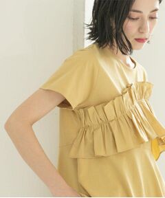 OPAQUE.CLIP / オペーク ドット クリップ カットソー | フリルドッキングペプラムトップス【接触冷感/洗濯機洗い可】