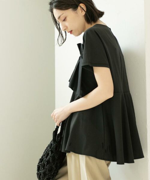 OPAQUE.CLIP / オペーク ドット クリップ カットソー | フリルドッキングペプラムトップス【接触冷感/洗濯機洗い可】 | 詳細19