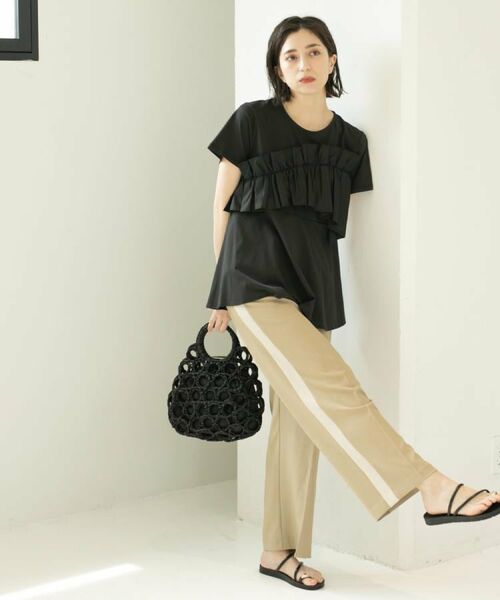 OPAQUE.CLIP / オペーク ドット クリップ カットソー | フリルドッキングペプラムトップス【接触冷感/洗濯機洗い可】 | 詳細22